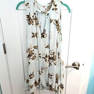 Free People Swing Tunic Floral Dress Womens XS